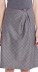 Ruffle Skirt virgin wool grey checkered - detail