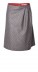 Ruffle Skirt virgin wool grey checkered - packshot