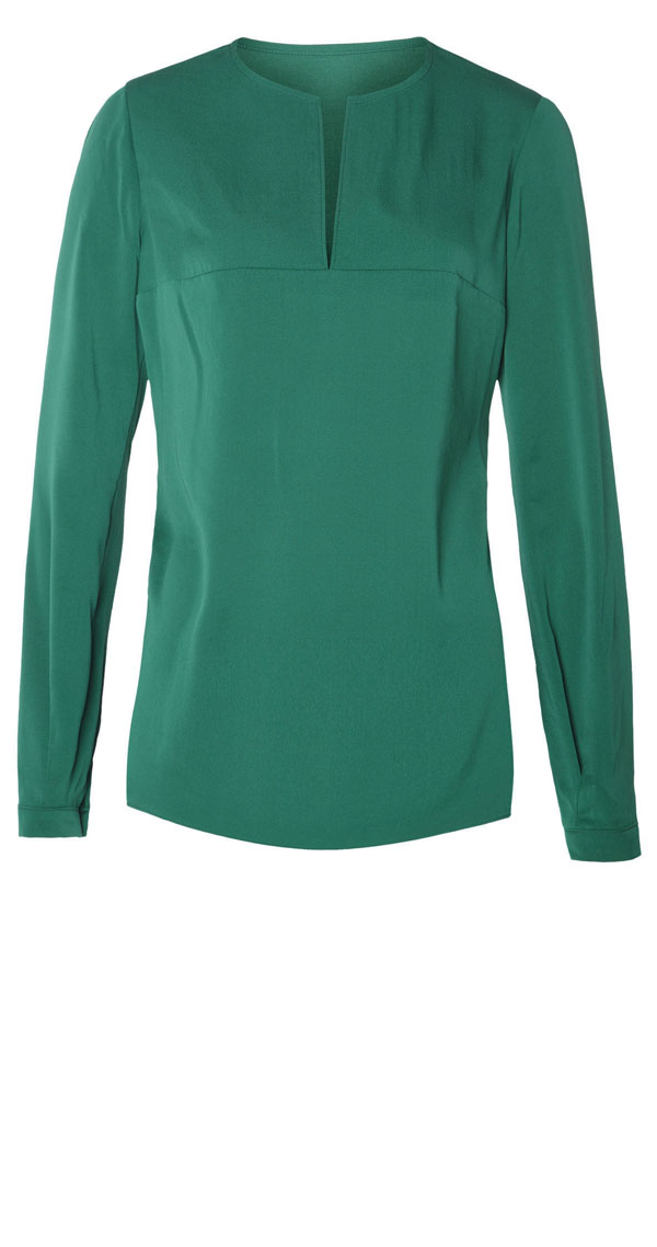 Green Silk Elegant Top