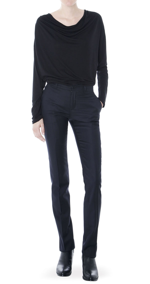 Navy Slim Trousers