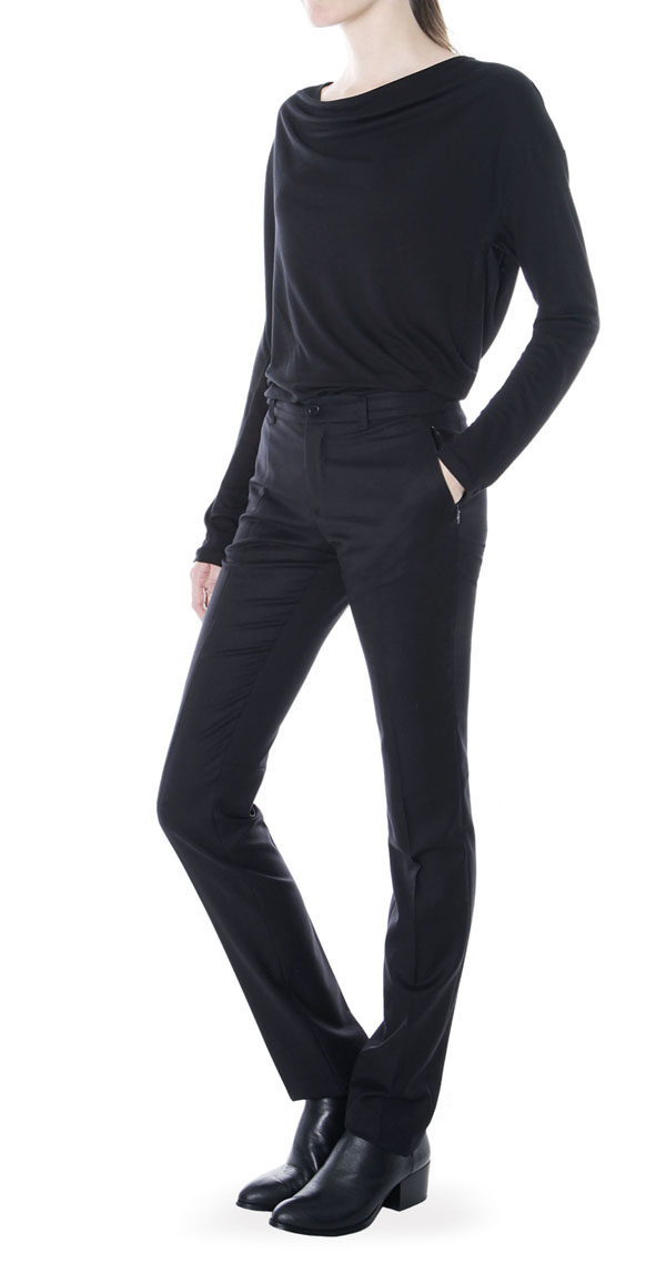 Black Slim Trousers