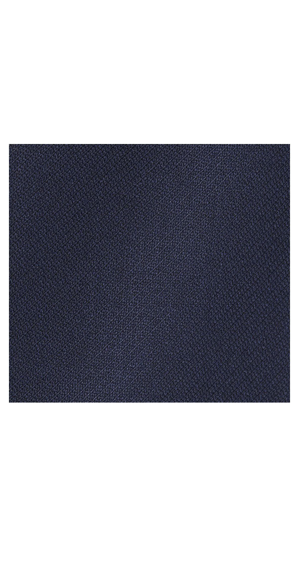 Suitjacket Leather Trimmed Pocket navy - fabric